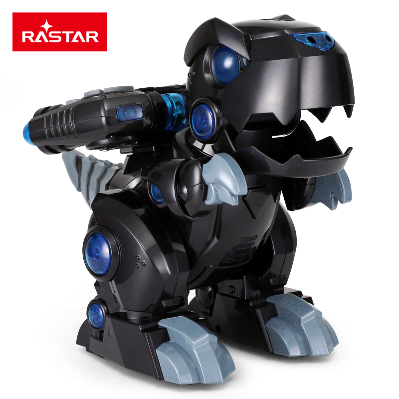 星辉(Rastar)儿童遥控恐龙玩具 智能机器人手势感应电动太空星龙79700子夜黑