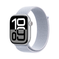 MX243CH/B Apple Watch S10 GPS 46 毫米银色铝金属表壳 青云色回环式运动表带