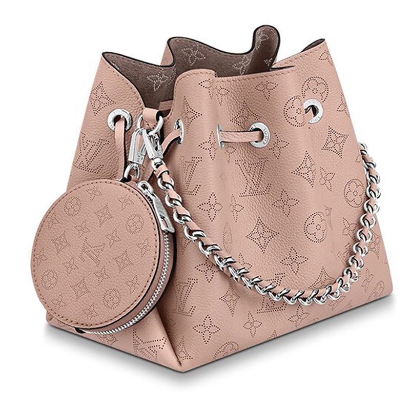 louisvuitton路易威登bella系列镂花穿孔皮革lv女斜挎包女单肩水桶包