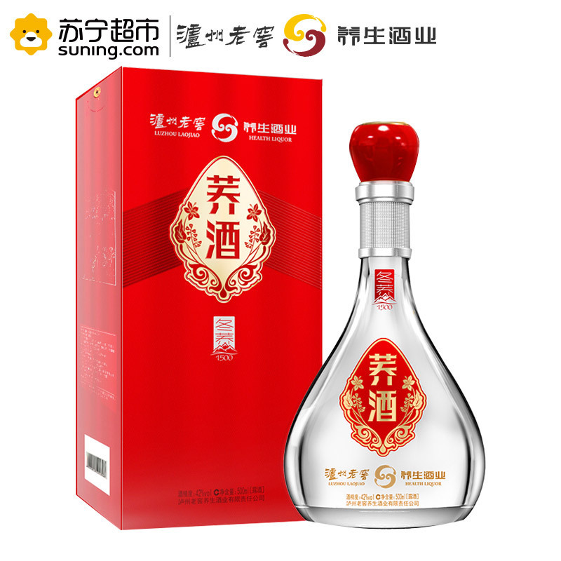 泸州老窖 养生酒 42度荞酒冬荞1500 500ml单瓶装 白酒