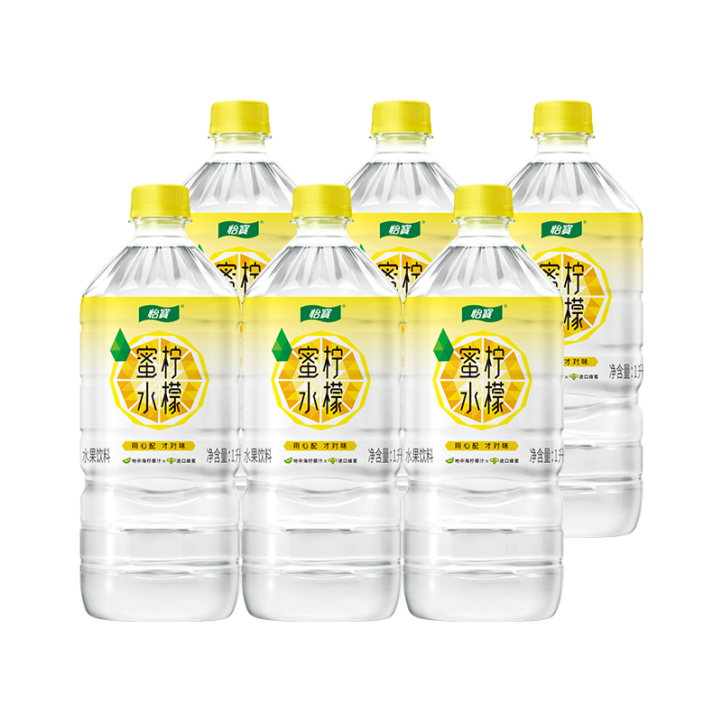 怡宝蜜水柠檬果味饮料1000ml*12瓶畅饮装整箱进口蜂蜜清爽饮料高清大图