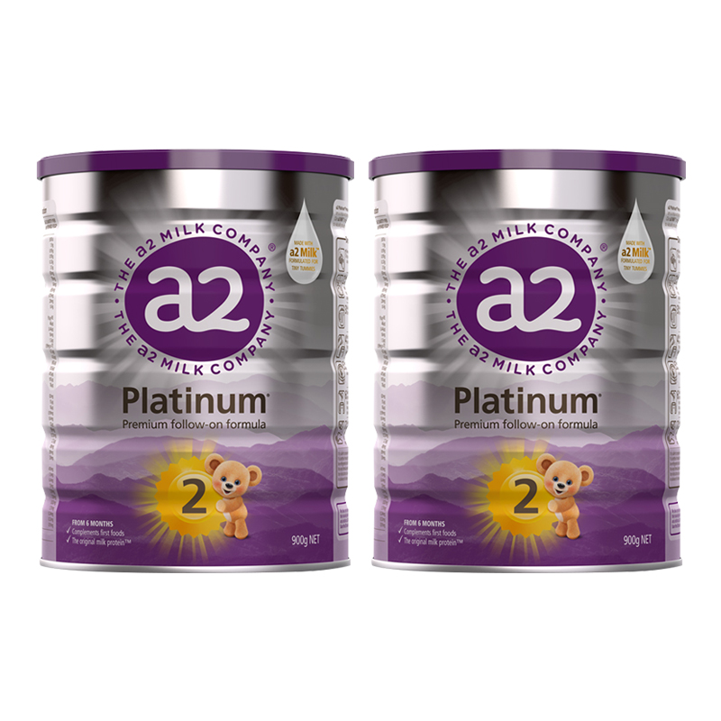 新版澳洲发/3罐装-澳洲a2奶粉2段白金版进口婴幼儿二段奶粉900g/罐装 新西兰奶源进口宝宝奶粉2段 适合6-12个月高清大图