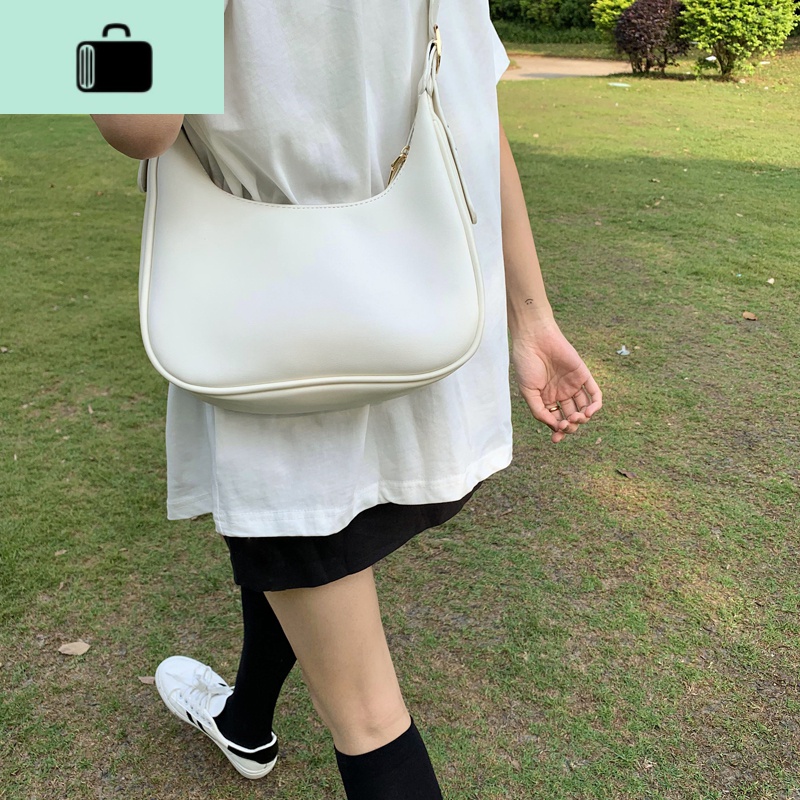 2020新款韩版简约斜挎包休闲纯色百搭洋气女包单肩包PU包NEWLAKE高清大图