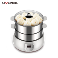 利仁(Liven)电蒸锅DZG-D8003 多功能不锈钢家用电蒸锅大容量双层电蒸笼 多用途锅