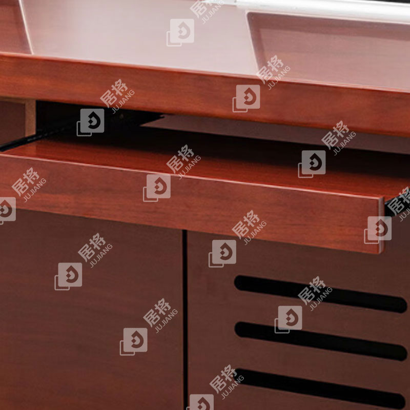 居将 JJ4022306 升降电脑桌多媒体办公桌会议培训桌 2米双人位高清大图