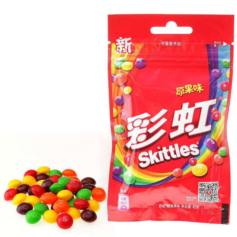 彩虹糖原味拉链袋装45g