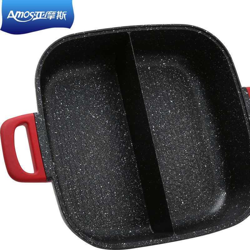 亚摩斯amos麦饭石鸳鸯电热锅ashp15a