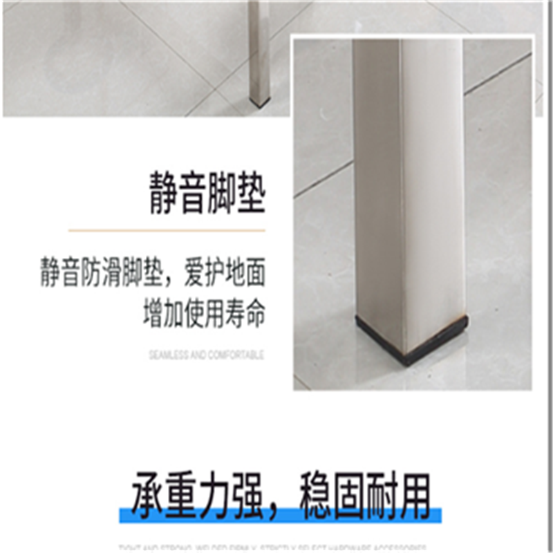 业飞QY-272不锈钢餐桌八人位高清大图