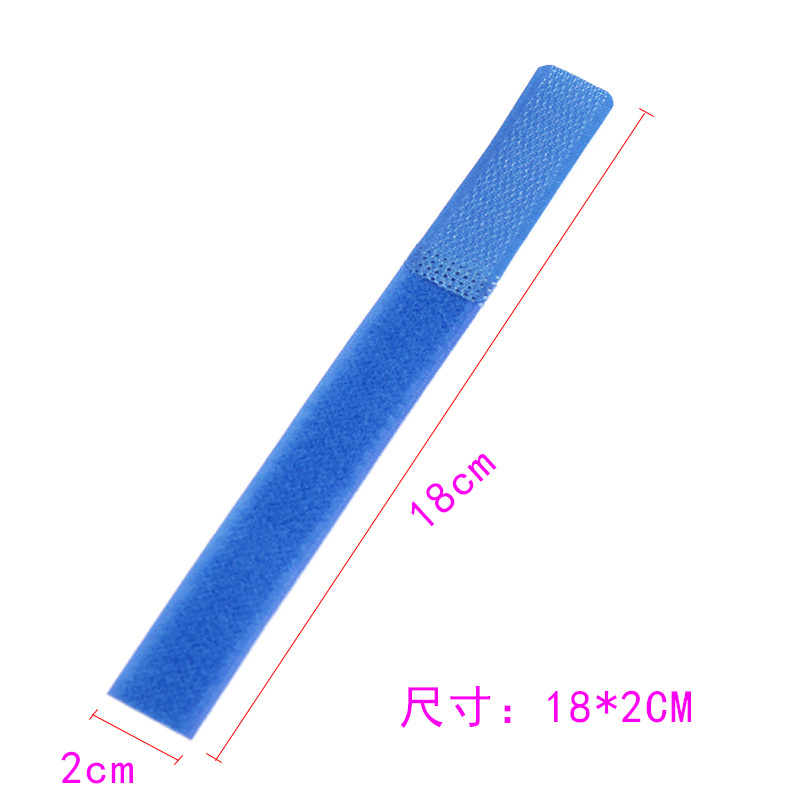 100条魔术贴扎带电脑理线带电线收纳绑线带捆线带集绕线器束线带日用家居