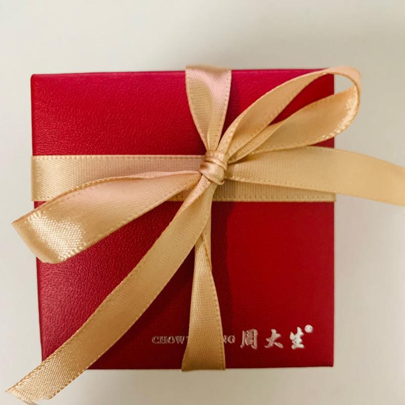 高端包装盒项链盒吊坠盒戒指盒耳钉盒珠宝首饰收纳盒子送周大生袋子