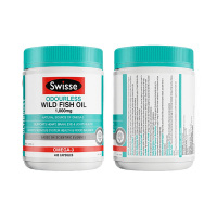 澳洲Swisse深海鱼油软胶囊 无腥味鱼肝油高浓度1000mg 400粒 含欧米伽3原装进口成人中老年人血压