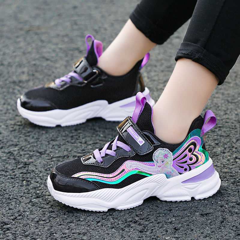 女童运动鞋春季透气儿童波鞋中大童旅游鞋小孩鞋子小学生女童鞋