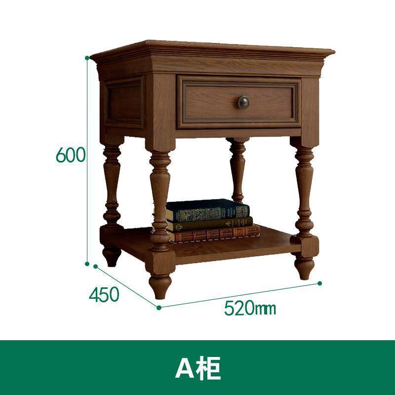 森美人美式乡村沙发边柜边几实木小茶几客厅电话桌小方桌角几床头柜整装高清大图