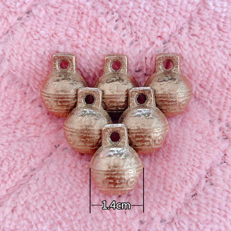 单铃铛(6只装) S-铃铛直径1.4cm 狗狗小铃铛猫咪项圈泰迪颈圈比熊可爱项链宠物狗饰品小型犬铜铃铛