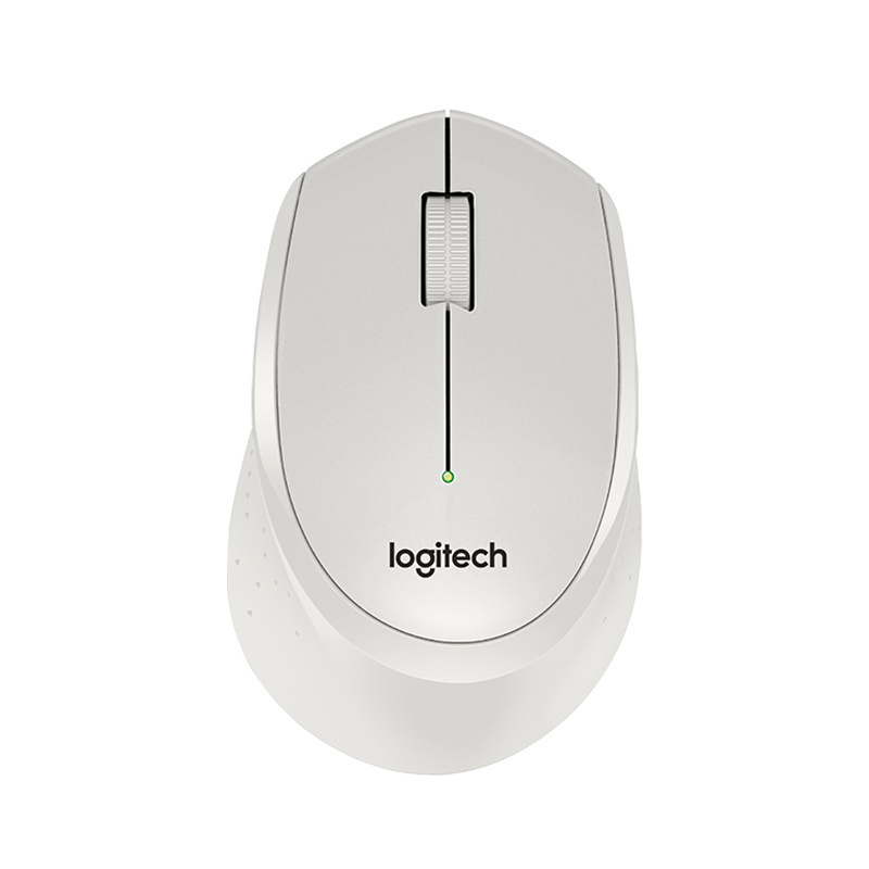 罗技(Logitech)M330 无线静音鼠标 降噪设计 光电USB微型接收器 办公家用笔记本便携台式机电脑鼠标 白色