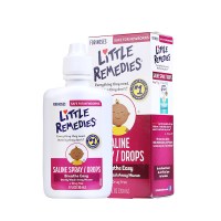 美国小鼻子Little Remedies宝宝洗鼻盐水喷雾吸鼻器 滴剂 30ml 缓解通鼻塞 宝宝吸鼻器21年7月到期