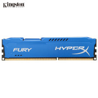 金士顿(Kingston) DDR3 1600 16GB 台式机内存条 骇客神条 Fury雷电系列 蓝色