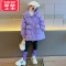 可莉允女童羽绒棉服外套冬季2022新款女大童洋气冬装网红儿童装束腰棉衣