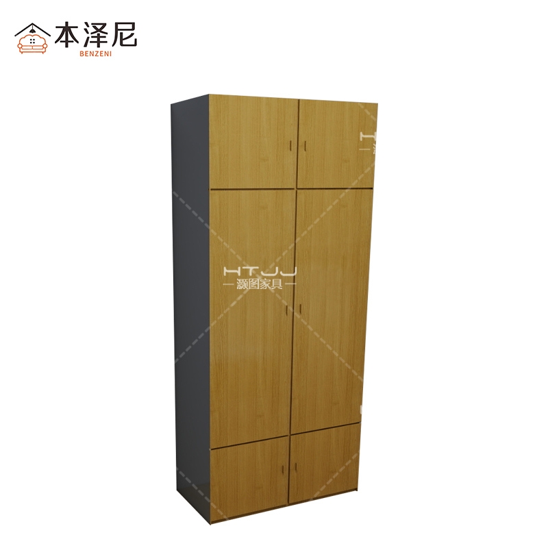 本泽尼 衣柜 木衣柜 HTZ-BY85 850*450*2500mm 组高清大图