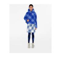 博柏利(BURBERRY)女士斜挎包手绘涂漆边缘可调链条肩带时尚骑士蓝