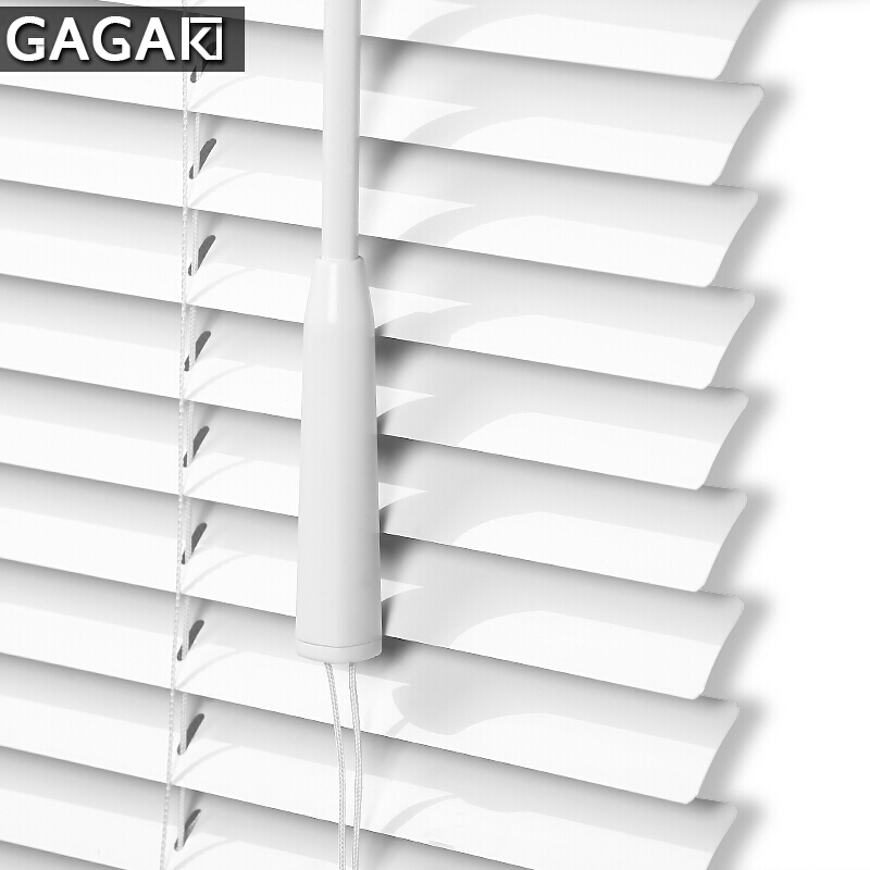 gagaku铝合金百叶窗帘卷帘办公室卧室遮光厨房卫生间定制百页窗一线通配加厚轨道(一平米)平方米