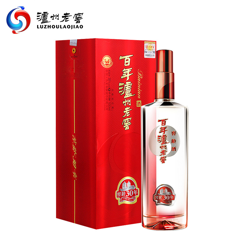 中国白酒 泸州老窖 窖龄酒90年 500ml 百年泸州老窖窖龄酒90年52° 浓香型白酒500ml - 藁城东胜酒业
