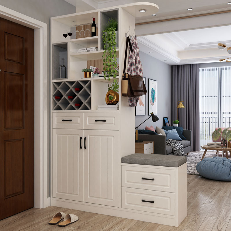 寻木匠进双面玄关柜酒柜隔断柜现代简约间厅柜客厅鞋柜屏风餐厅装饰柜