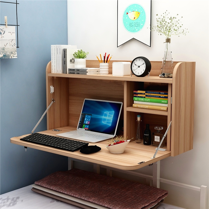 床上书桌古达电脑桌大学生宿舍神器上下铺可折叠悬空桌子寝室用学习桌