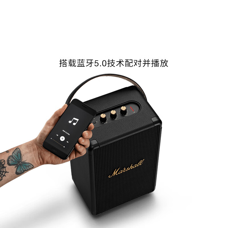 MARSHALL(马歇尔)TUFTON音箱手提便携式摇滚无线蓝牙低音炮家用户外音响 黑金高清大图