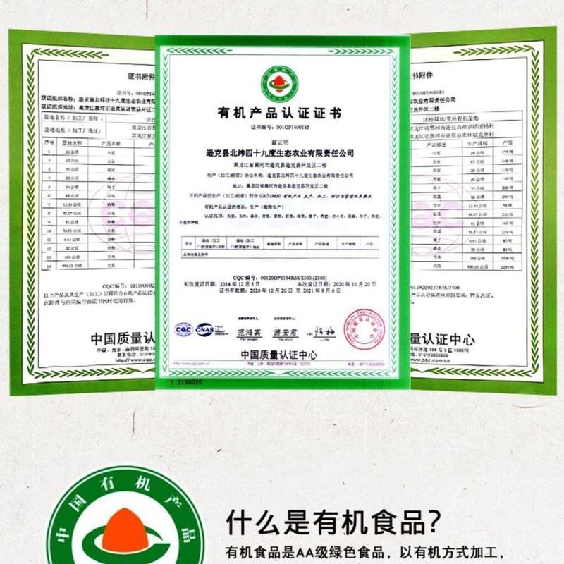 北纬49东北有机大黄米糯黄米2021年新米豆包黄米糜子米年糕400克 有机大黄米400克2袋