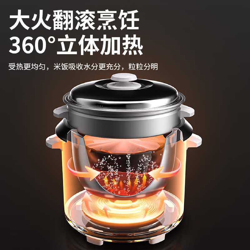 三角牌电饭锅 TG-Z15X18J(建议1人)1.5L 白色高清大图