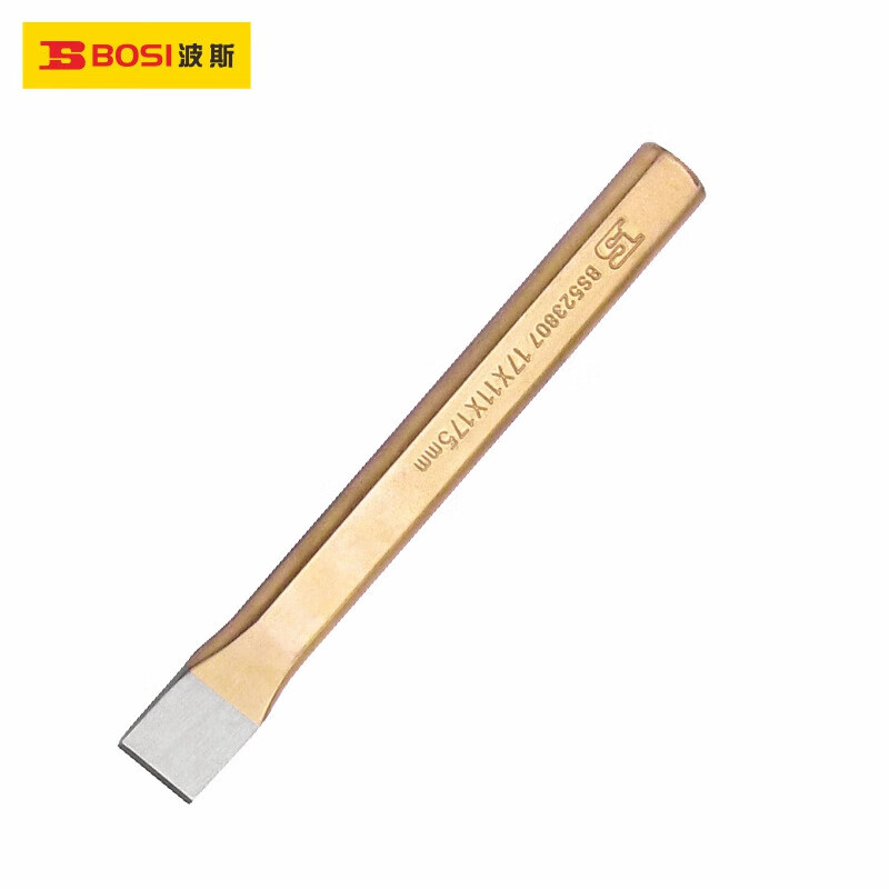 波斯(BOSI)合金钢扁凿石工凿水泥平凿钳工凿錾子 12吋 BS523815高清大图