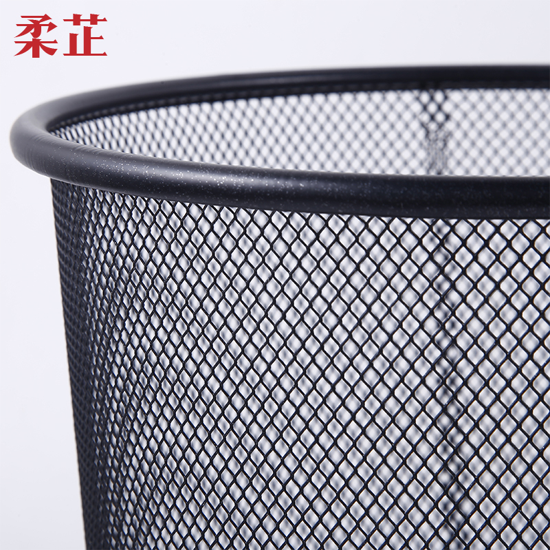 柔芷 办公室垃圾桶 大 个高清大图