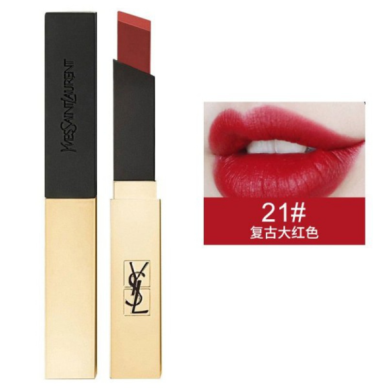[国内专柜正品]YSL圣罗兰反转巴黎女士经典浓香EDP50ml+小金条金管口红#21复古