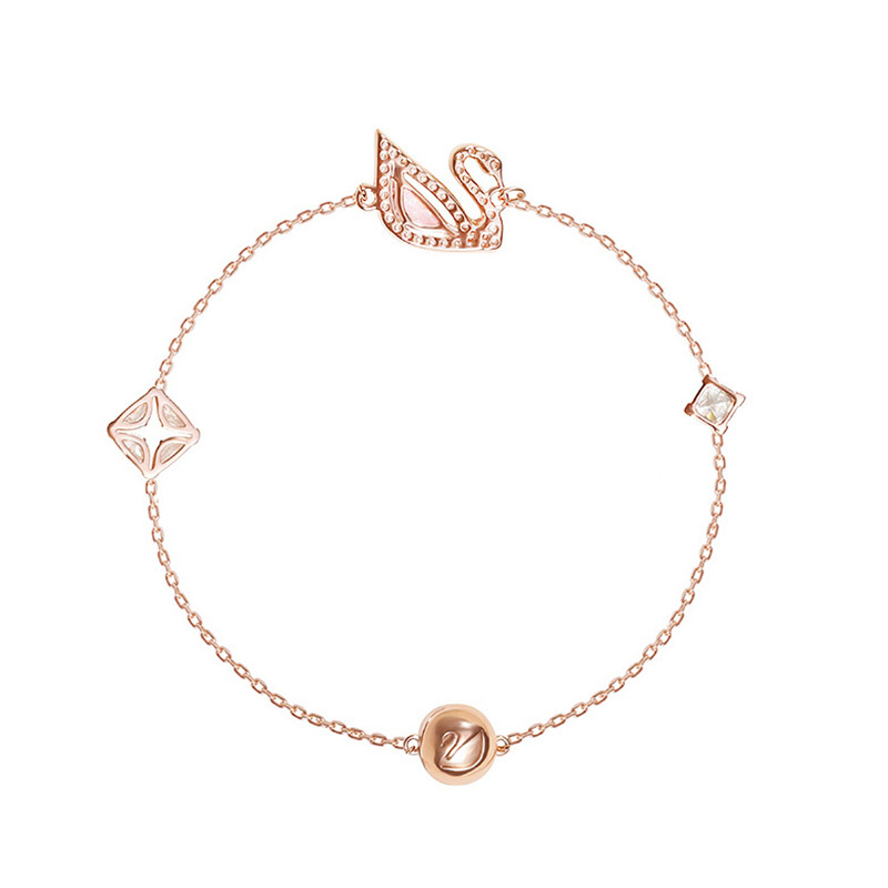 Swarovski 施华洛世奇 女士浪漫人造水晶天鹅球形搭配手链 5485876