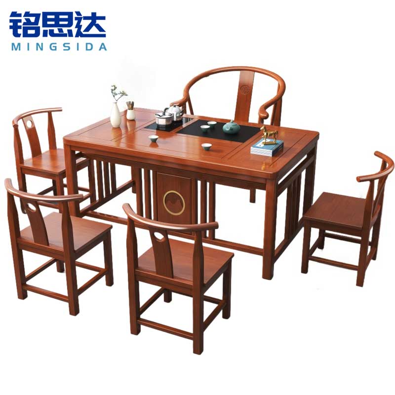铭思达茶桌1.4米5椅套