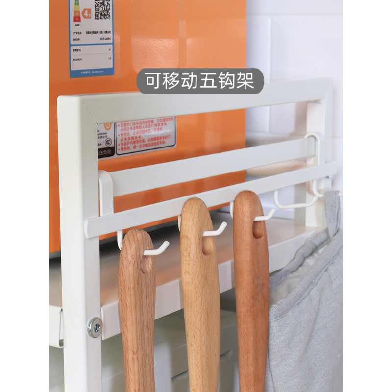 可伸缩微波炉置物架双层烤箱架子厨房落地家用2层调料收纳架收纳层架 三维工匠高清大图