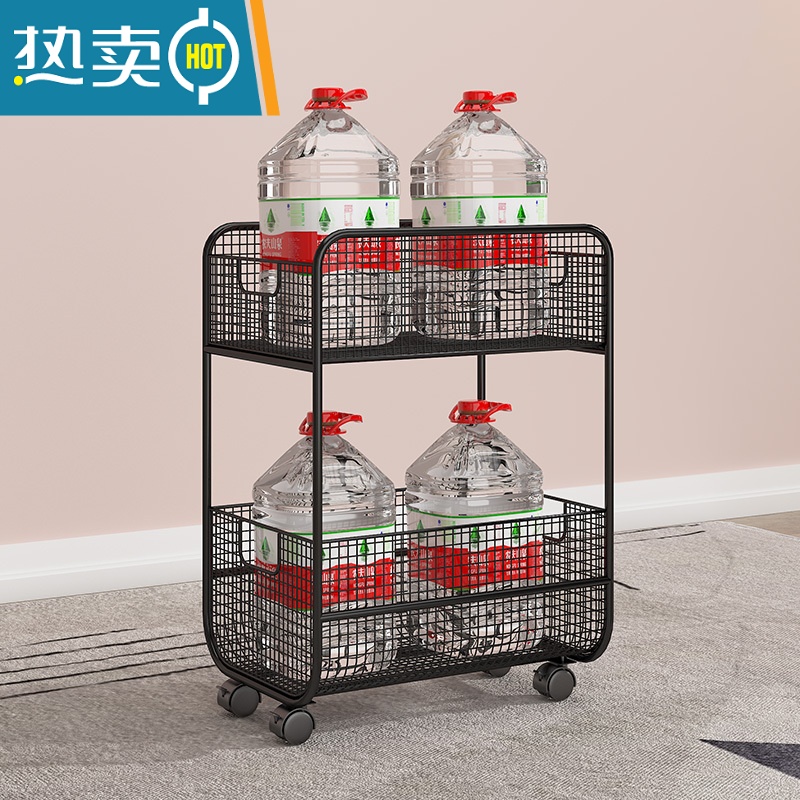 敬平办公室置物架小推车收纳柜桌下书架书包零食桌面床头工位放包器高清大图