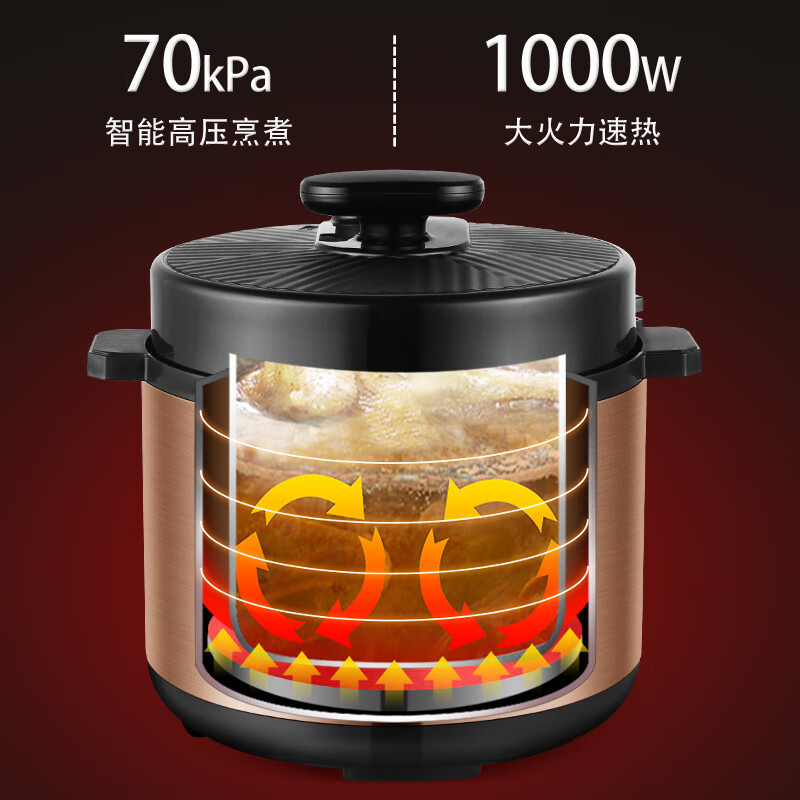 长虹(CHANGHONG)压力锅CYL-25LP1 5L单胆高清大图