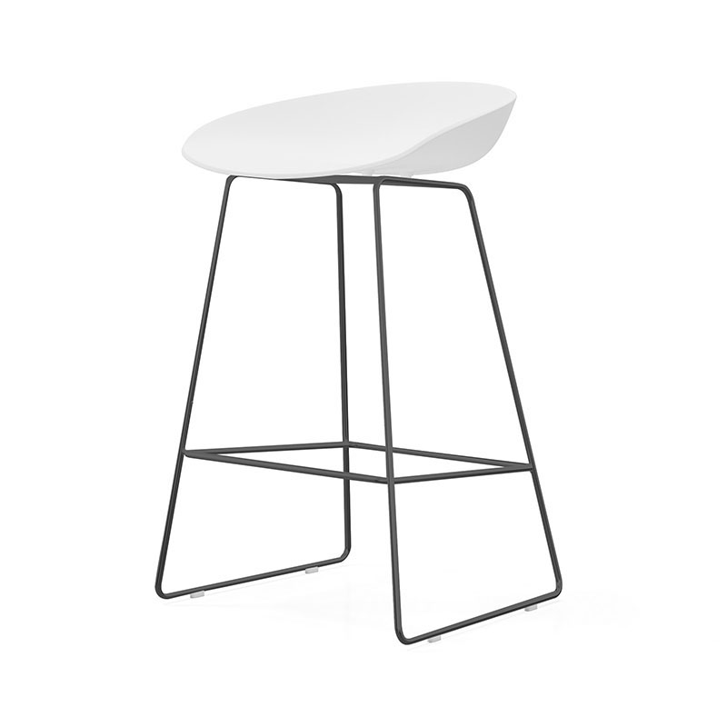 麦格尚 BK850C前台椅 银行企业吧台椅高腿椅子 复古高脚椅高清大图