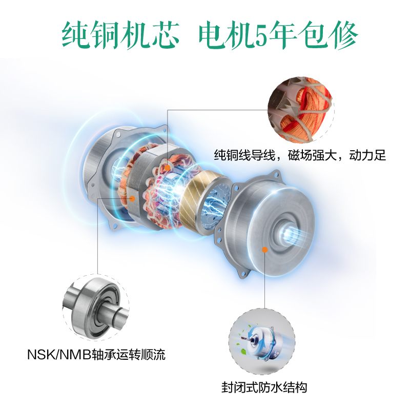 普通吊顶(开孔233*233)滚珠轴承款 艾美特排气扇卫生间吊顶8/10寸换气扇吸顶式家用强力排风扇