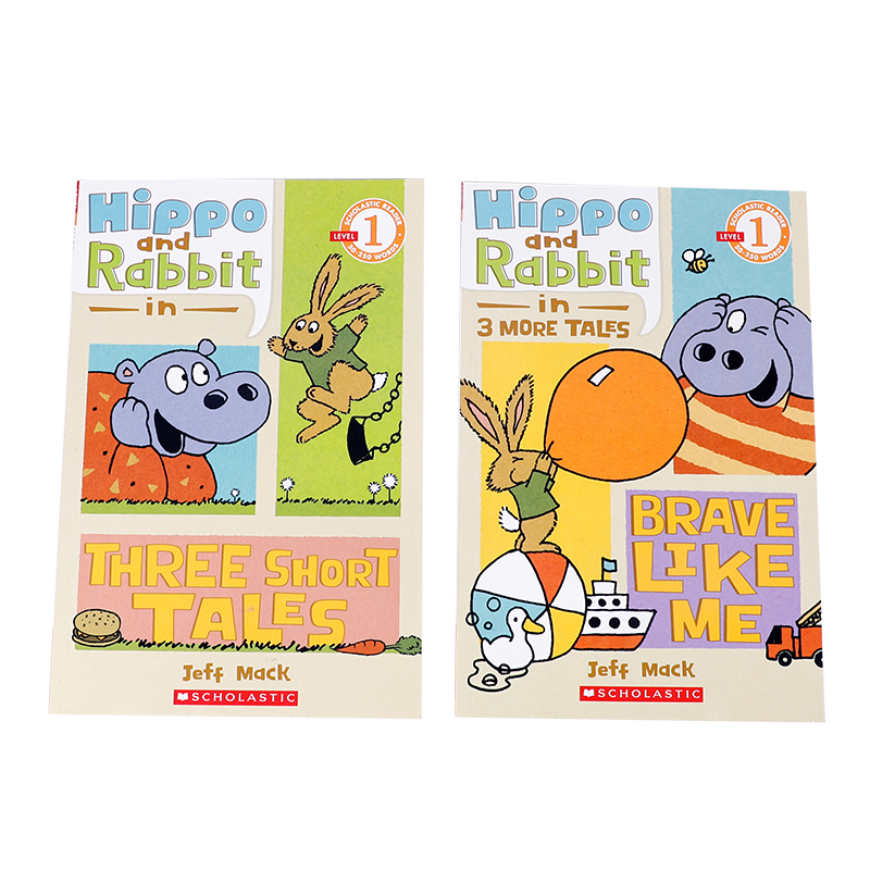 [正版]英文原版进口Hippo & Rabbit in 河马和兔子系列2本 中小学生英语课外阅读读物趣味性幽默搞笑桥梁高清大图