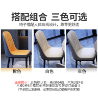 兰秀家居 餐桌 意式岩板餐桌轻奢实木餐桌椅组合现代简约家用小户型可伸缩折叠圆桌长方形饭桌子