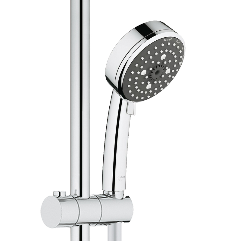 德国-高仪（GROHE）淋浴花洒 恒温花洒 手持花洒 挂墙式 铜质 多出水 浴缸龙头 下出水210MM顶喷 德国进口高清大图