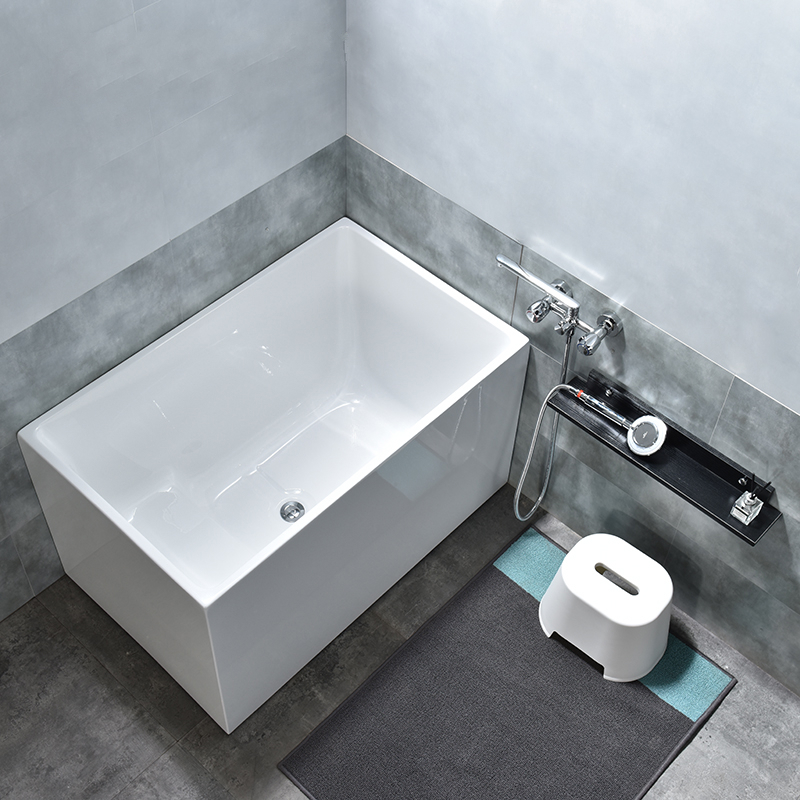 亚克力式小户型深泡浴缸家用日式成人迷你方形闪电客网红恒温小浴盆