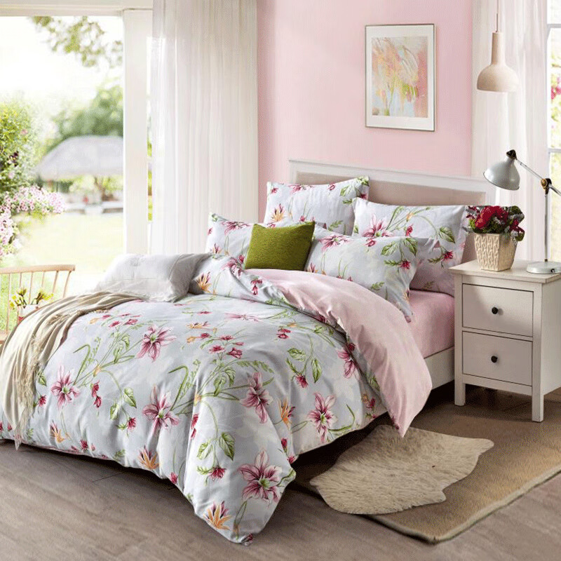 多喜爱(Dohia)114021429880330钻石绒磨毛四件套 罗兰香恋203*229cm