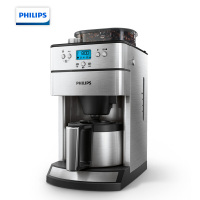 飞利浦(PHILIPS)咖啡机 家用全自动滴滤式带磨豆保温预约功能 HD7753/00