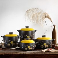 美厨(maxcook) 陶瓷煲养生煲 4.3L砂锅炖锅汤锅 家用明火燃气煲药膳煲 萌小七系列 MCT377