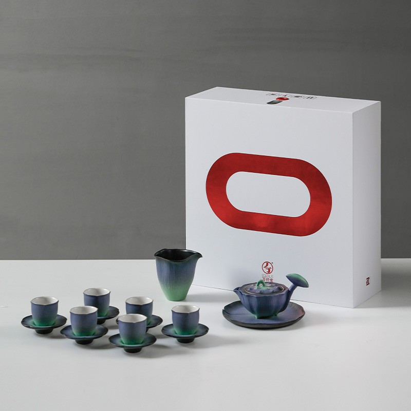 万仟堂(EDENUS) 夏荷成套 陶瓷高档茶具套装