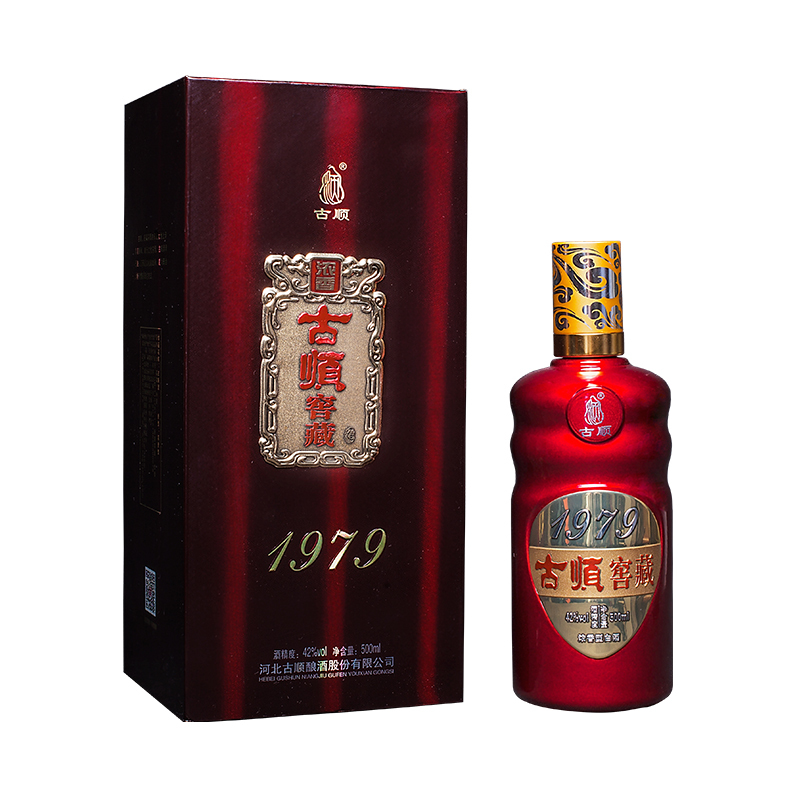 [中华特色]河北供销馆 古顺 42度窖藏1979 500ml*4瓶整箱装 浓香型白酒 河北老字号非物质文化遗产 邢台特产